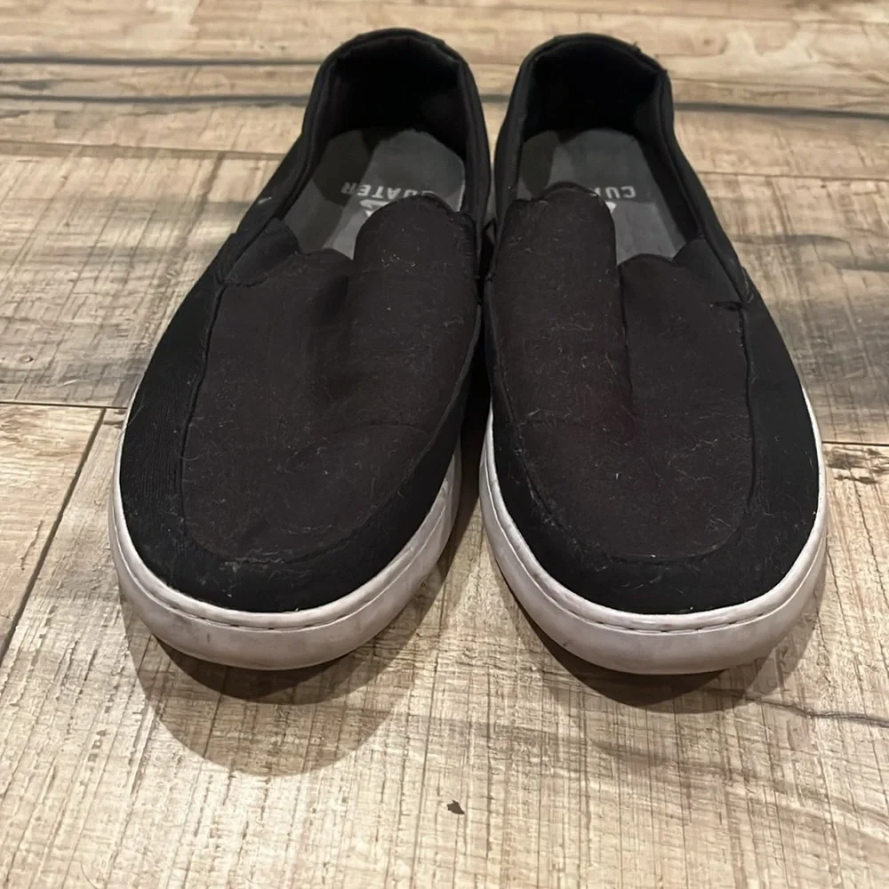 Travis Mathew Black Boat Slip on Shoes